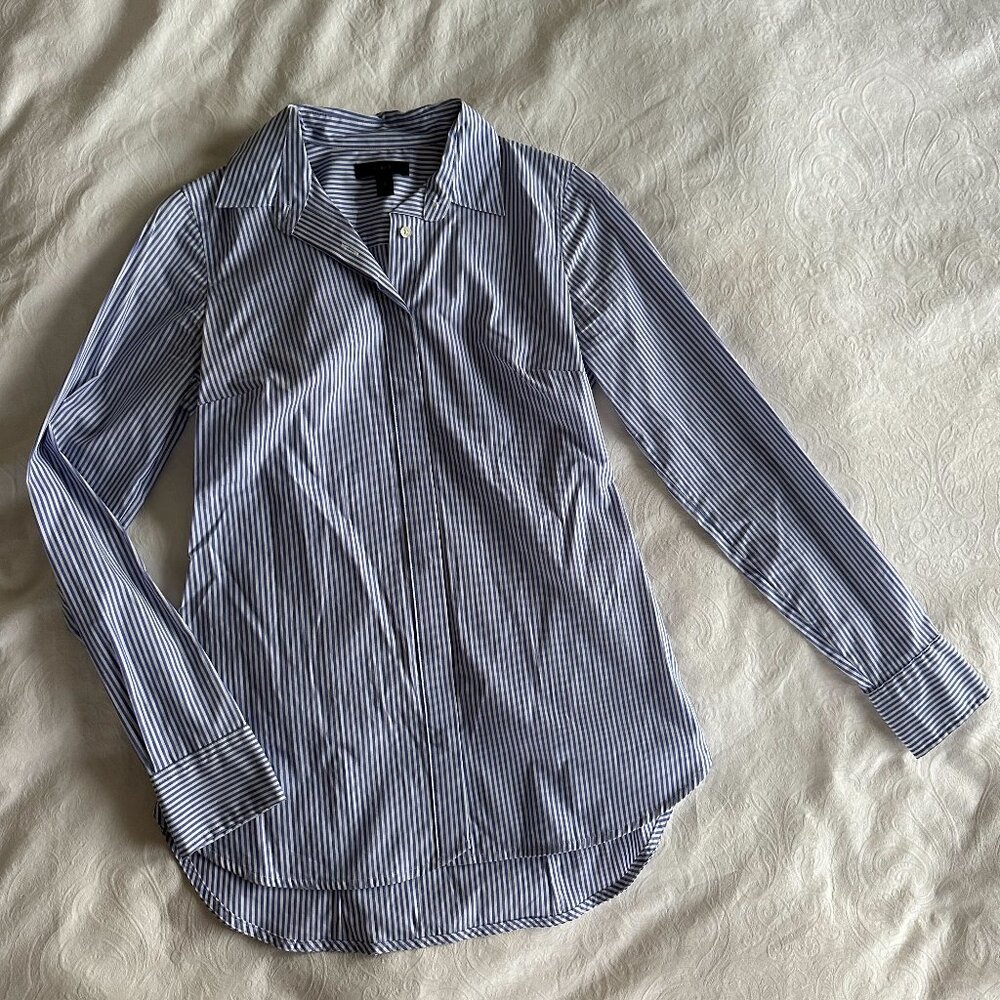 J. Crew Striped Button-Down, Size 0